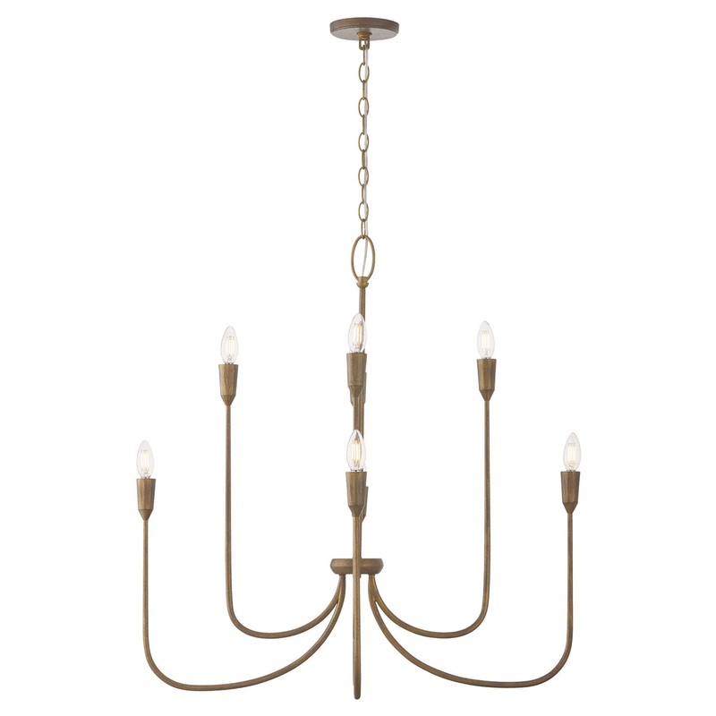 Eight Light Chandelier from the Marley Collection in Mystic Bronze Finish by Capital Lighting