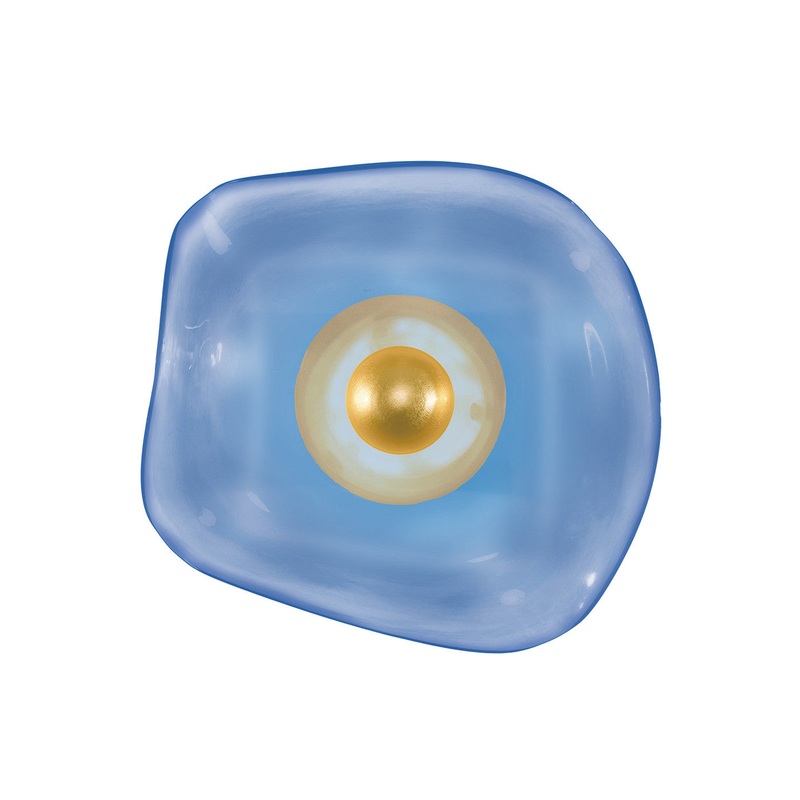 Embark 12″H Sconce Gold Leaf/Blue