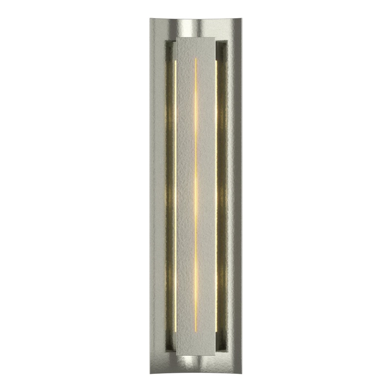 Gallery Sconce Sterling Ivory Art Glass (CC)