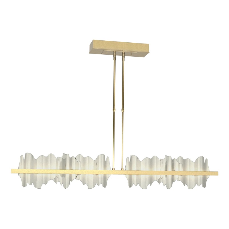 Hildene Large LED Pendant Modern Brass Sterling