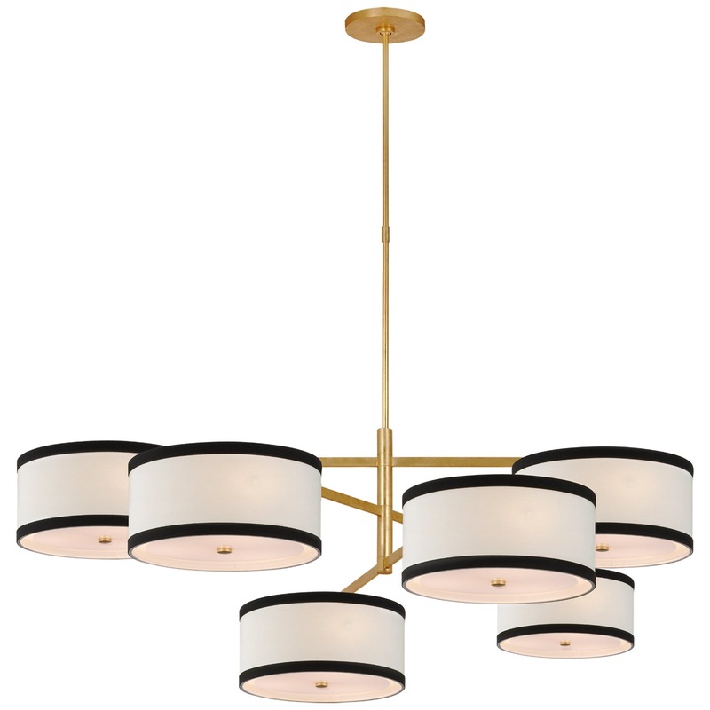 LED Chandelier from the Walker Collection in Gild Finish by Visual Comfort Signature