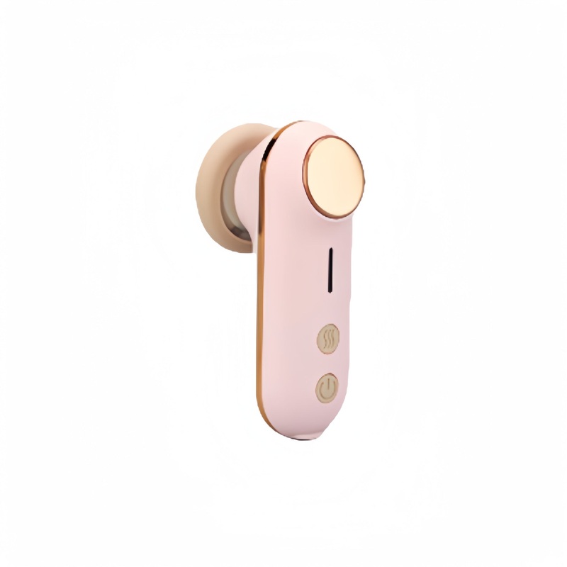 Mini Facial & Head Massager with Heat Therapy – USB-C Rechargeable, 3 Modes(Pink)