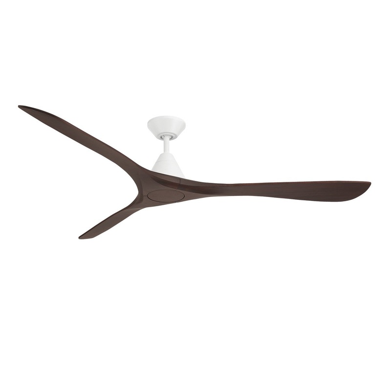 72″Ceiling Fan from the Carve Collection in Matte White/Dark Walnut Finish by Modern Forms Fans