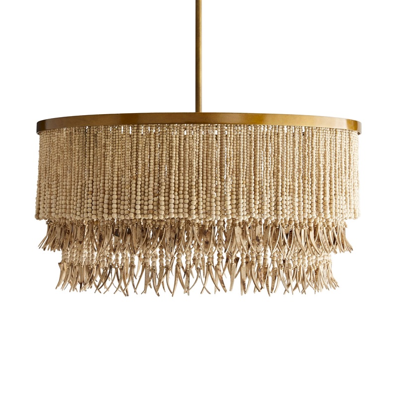 Arteriors 45094 Baja Three Light Chandelier Natural
