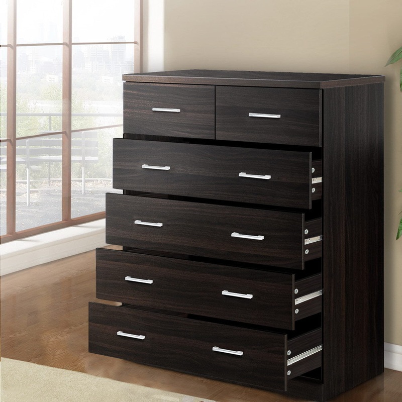 Artiss 6 Chest of Drawers – ANDES Walnut