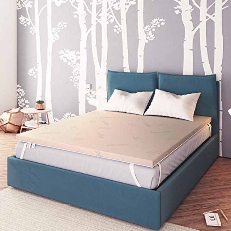 Baldiflex Topper Correttore Materasso Matrimoniale in Memory Foam Fresh Wave, Fodera in Maxicool Sfoderabile, Fresco, Traspirante, ergonomico, antiacaro, 160 x 190 cm h 6 cm