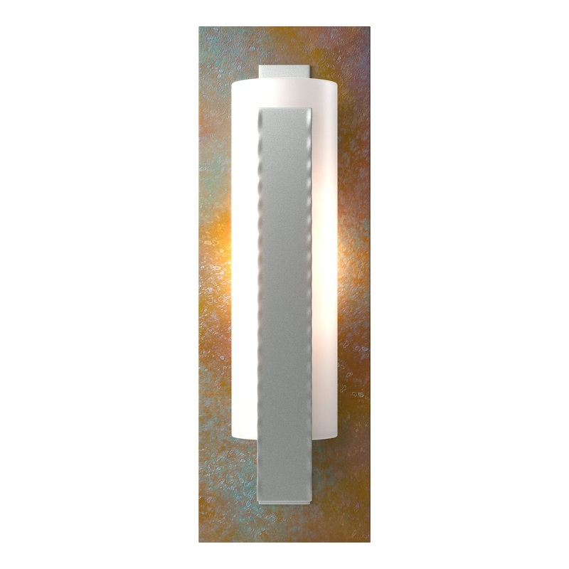 Forged Vertical Bar Sconce Vintage Platinum Copper