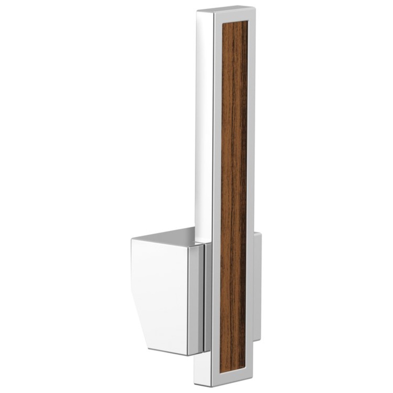 Handle Kit Frank Lloyd Wright Zinc 1 Lever Polished Chrome/Wood Inlay ADA for Pull Down Kitchen Faucet