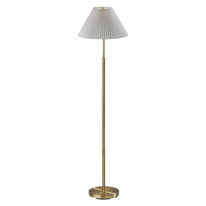 Jeremy Floor Lamp Antique Brass