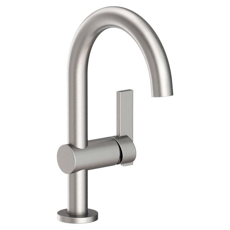 Lavatory Faucet Priya 1 Lever ADA WaterSense Stainless Steel PVD 1.2 Gallons per Minute Pop-Up 1 Hole