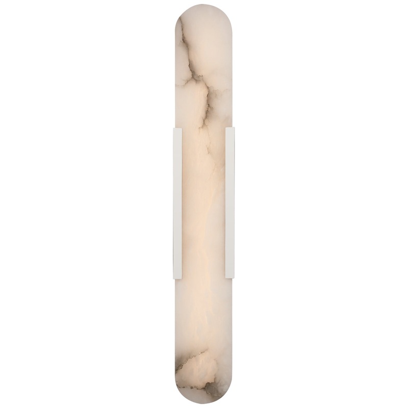 LED Wall Sconce from the Melange Collection in Polished Nickel Finish by Visual Comfort Signature