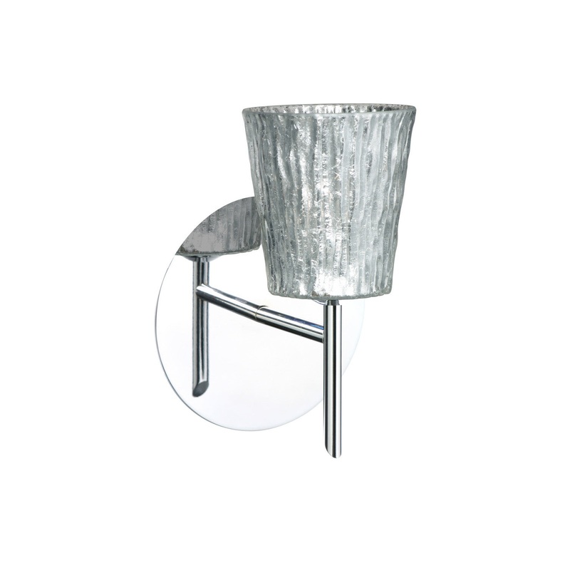 One Light Wall Sconce from the Nico Collection in Chrome Finish by Besa