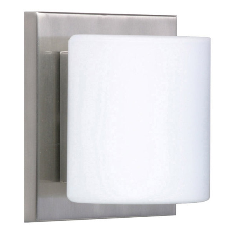 One Light Wall Sconce from the Paolo Collection in Satin Nickel Finish by Besa