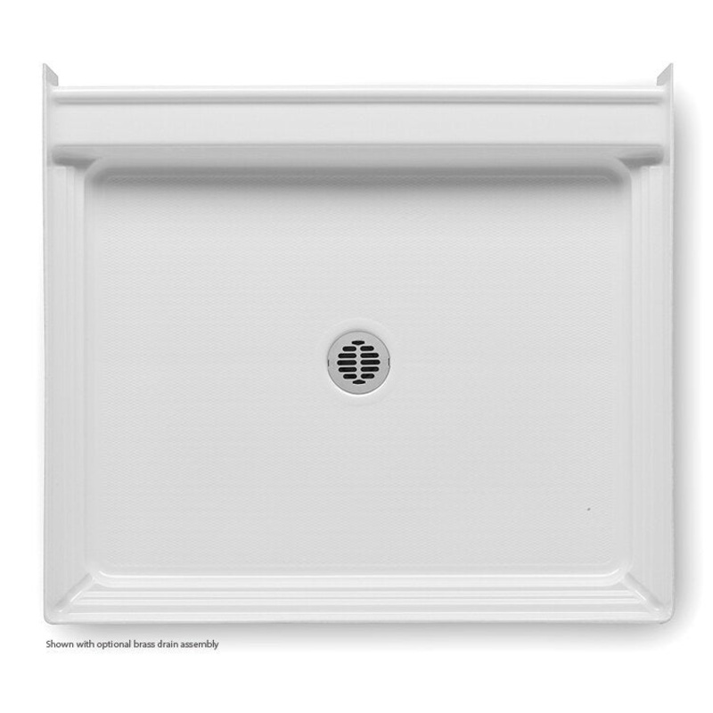 Shower Base Shower Pan White 42 x 36 x 6 Inch Acrylic Center Drain