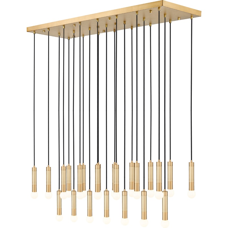 Stari 23-Light Linear Chandelier Modern Gold