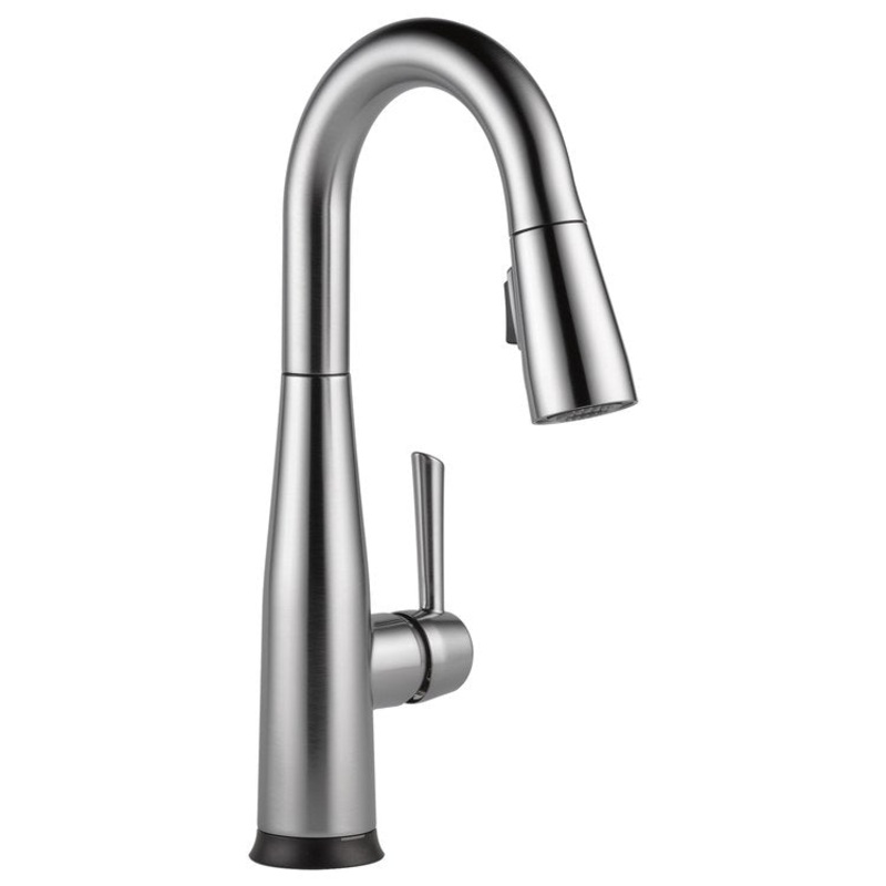 Bar Faucet Essa Prep 1 Lever ADA CALGreen Arctic Stainless Touch2O with Touchless/MagnaTite Docking/VoiceIQ Compatible 1.8 Gallons per Minute