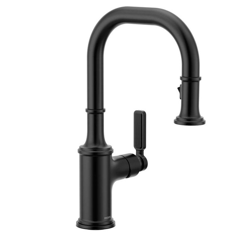 Bar Faucet Smyth 1 Lever ADA CALGreen Matte Black PowerClean/Duralock Quick Connect 1.5 Gallons per Minute
