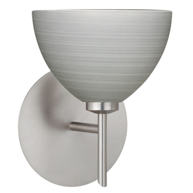 Besa 1SW-4679TN-SN Brella One Light Wall Sconce Satin Nickel