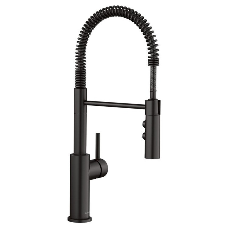 Kitchen Faucet Catris 1 Lever CALGreen CEC Matte Black Gooseneck 360 DEG Swivel 1 Hole 1.5 Gallons per Minute