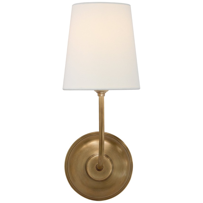 One Light Wall Sconce from the Vendome Collection in Hand-Rubbed Antique Brass Finish by Visual Comfort Signature