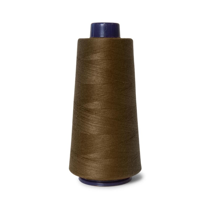 1x Brown Sewing Overlocker Thread – 2000m Hemline Polyester Overlocking Spools