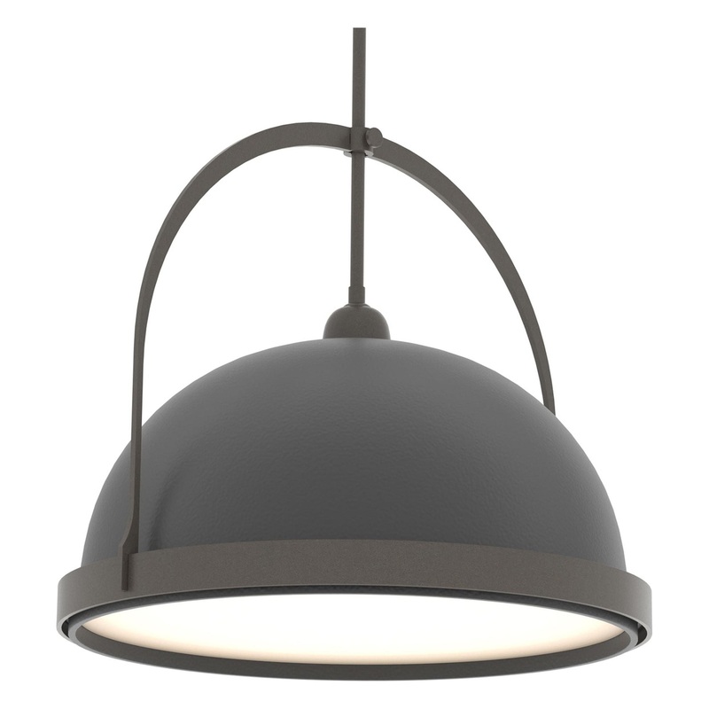 Atlas Large Pendant Dark Smoke Black