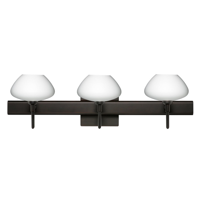 Besa 3SW-541007-BR-SQ Peri Three Light Wall Sconce Bronze