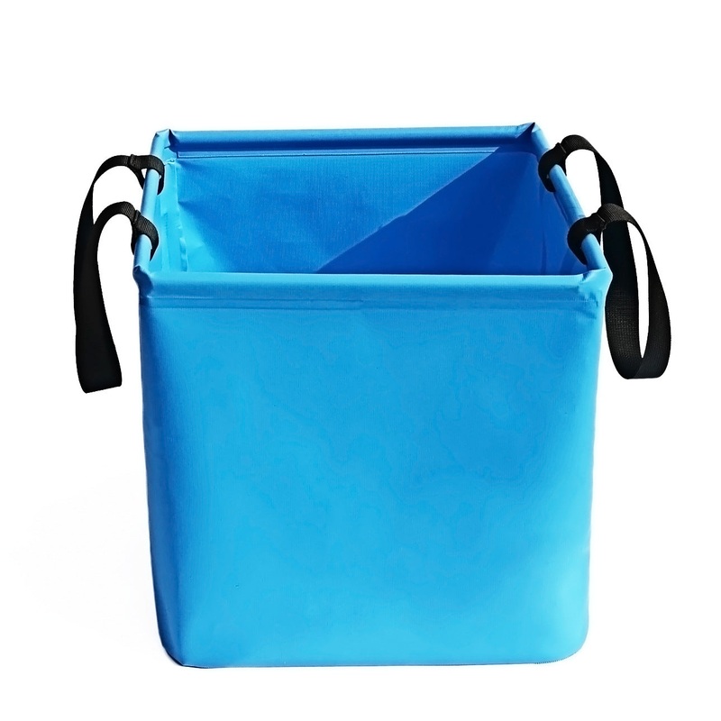 Blue 25L Collapsible Bucket – Heavy-Duty PVC Waterproof Folding Pail for Fishing, Camping & Car Washing