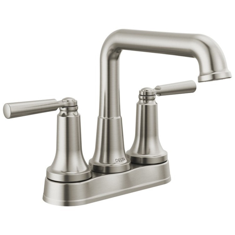 Lavatory Faucet Saylor Centerset 2 Lever ADA WaterSense Brilliance Stainless 1.2 Gallons per Minute