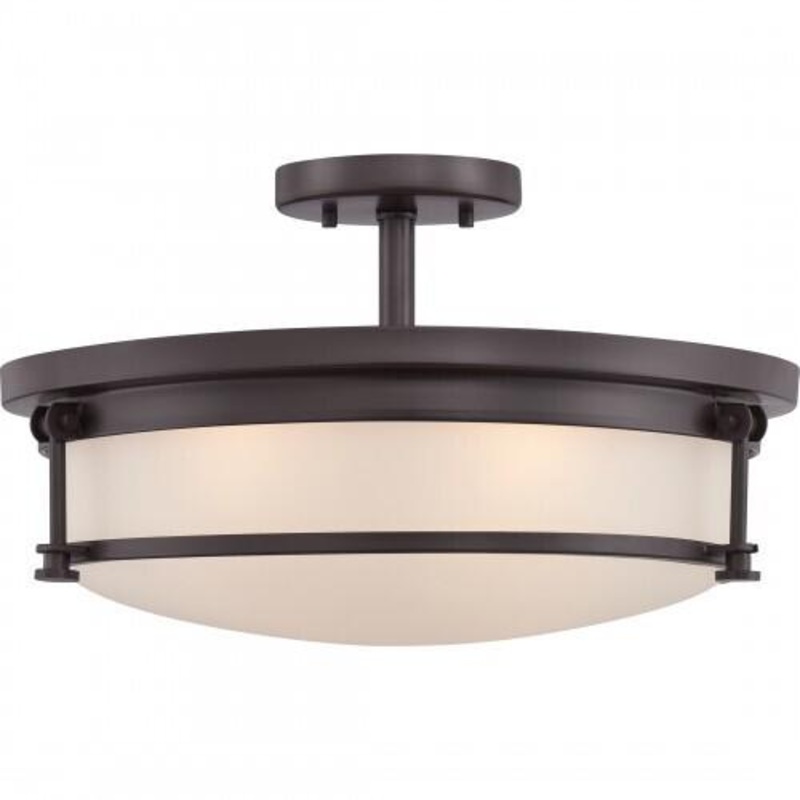 Quoizel SLR1716WT Sailor Semi  flush  16″ westrn brnz Semi-Flush Mount