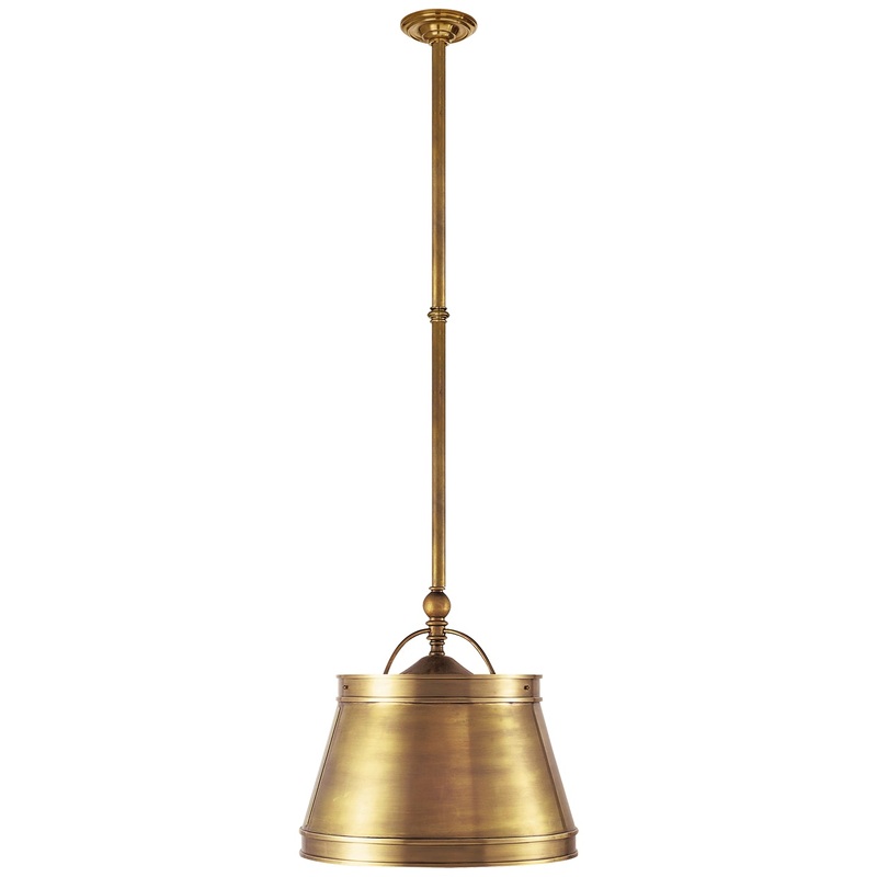 Two Light Lantern from the Sloane Collection in Antique-Burnished Brass Finish by Visual Comfort Signature