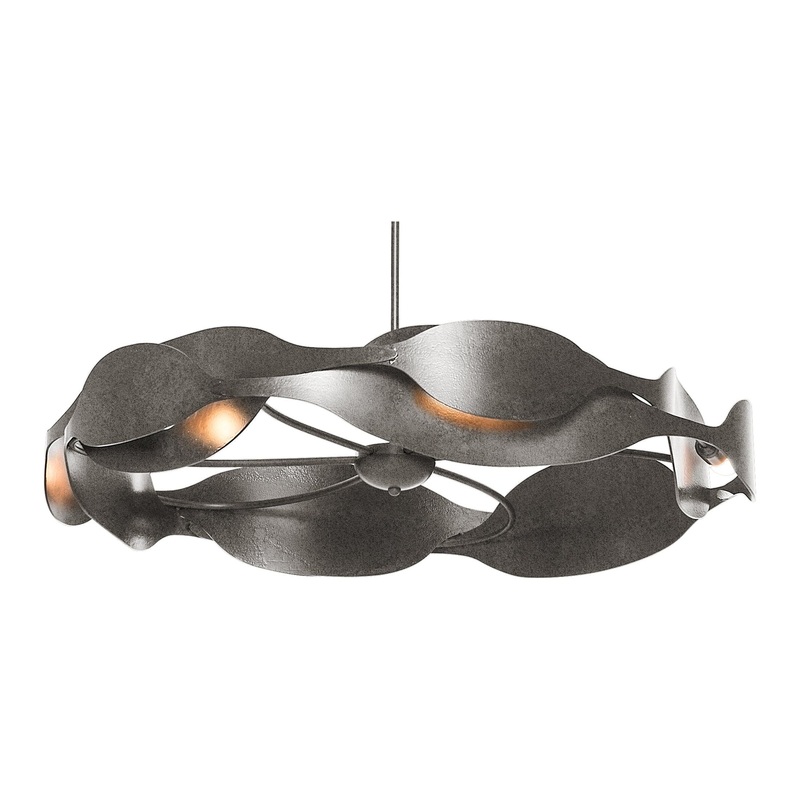 Waves Pendant Natural Iron
