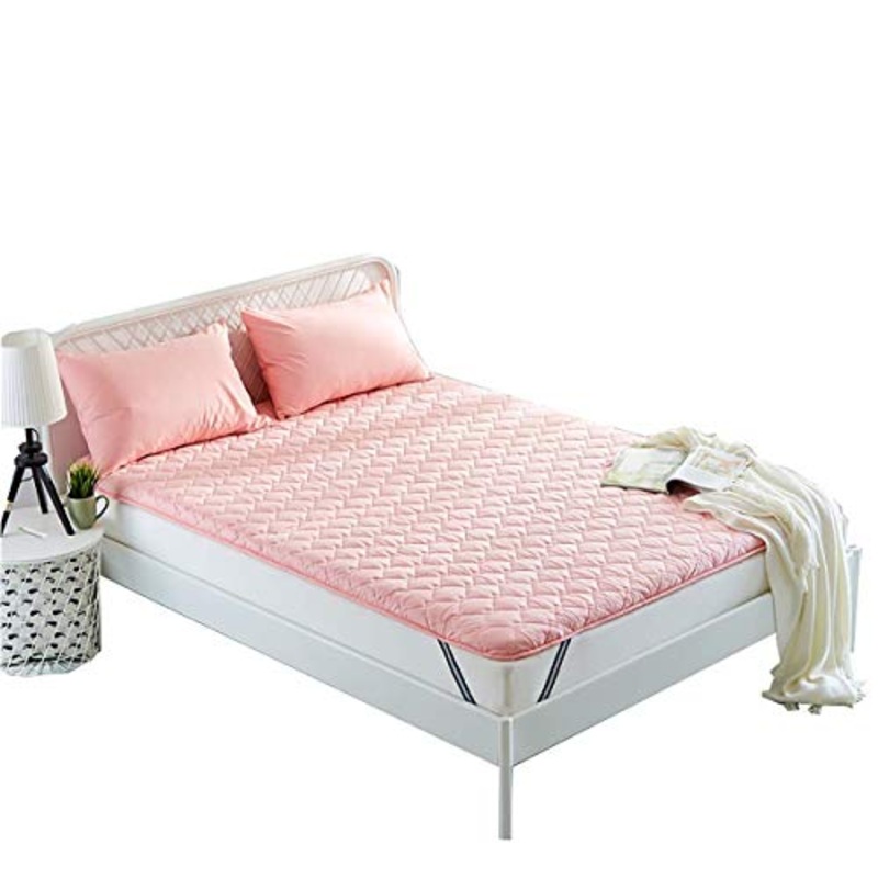 Z&HA Spesso Premium Materasso Pad, futon Giapponese Tatami Sleeping Trapuntato Equipaggiata Materasso da dormitorio casa,Rosa,180 x 200 cm