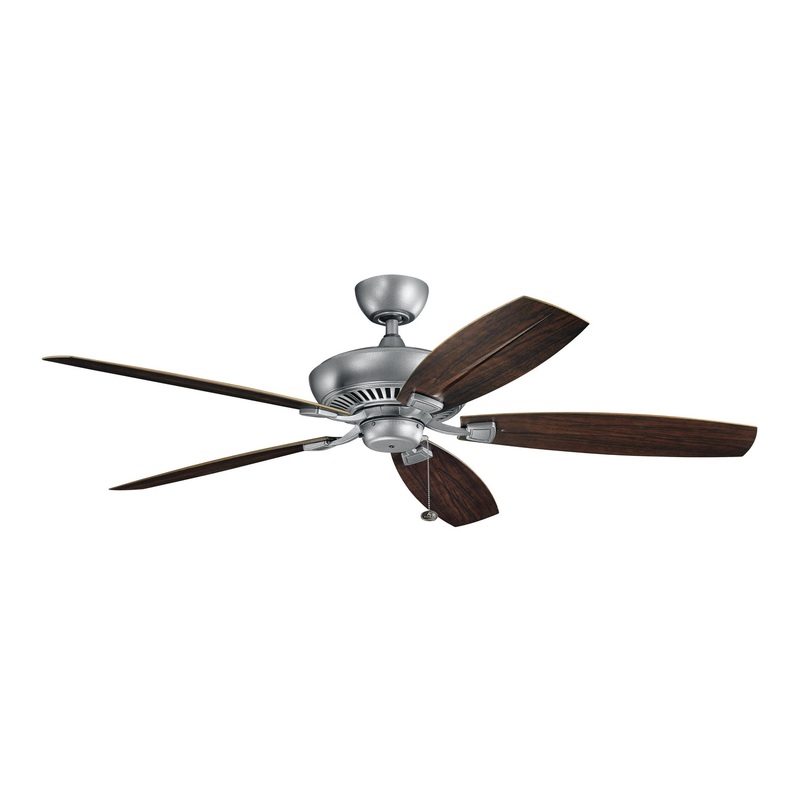 60″Ceiling Fan from the Canfield Collection in Weathered Steel Powder Coat Finish by Kichler