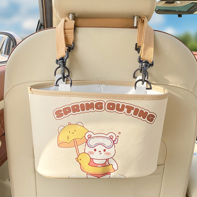 Adorable Swimming ring bear Car Trash Holder – Keeps Your Car Tidy