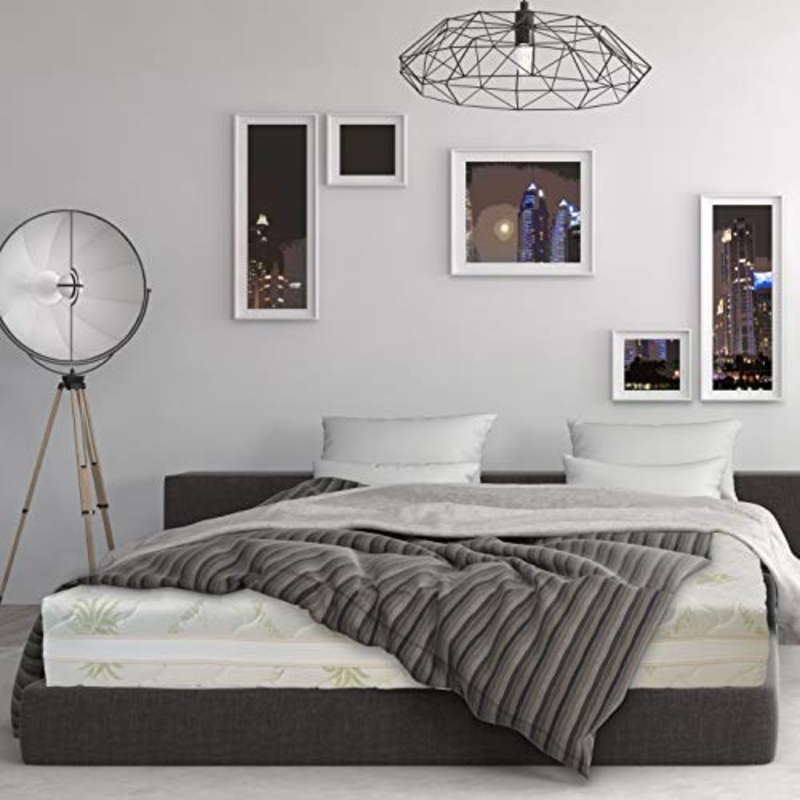 Baldiflex Emporio Materasso Matrimoniale in Memory Super Top Fresh Rinfrescante, Misura 160x190x23cm, Zone Differenziate, Rivestimento Sfoderabile in Aloe Vera 3D, Traspirante, Ergonomico, Antiacaro,