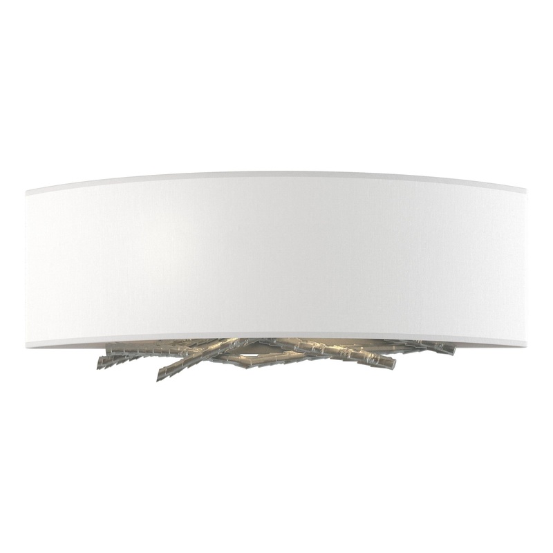 Brindille Sconce Vintage Platinum Natural Anna Shade (SF)