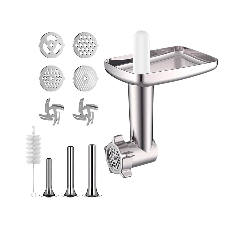 Kitchee Meat Food Grinder Sausage Attachment – Compatible with KitchenAid Mixers