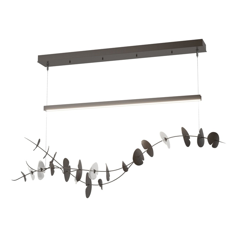 Lily LED Pendant Oil Rubbed Bronze Aqualite Glass