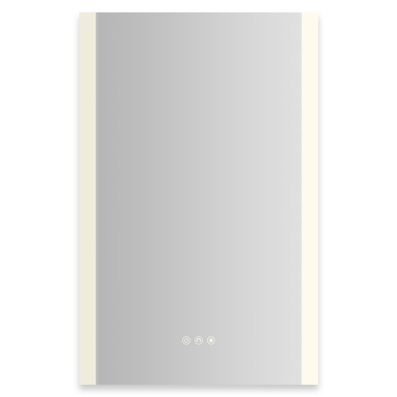Medicine Cabinet AIO 20 x 30 Inch with Vertical Edge Lighting 1 Doors Triple Mirror Left Hinge