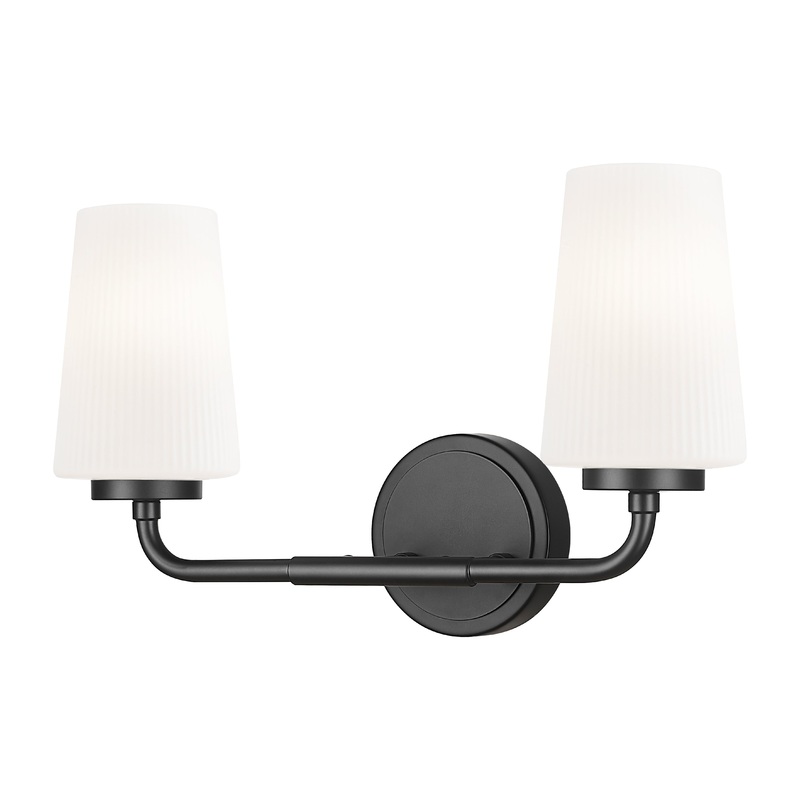 Montford 2-Light Vanity Matte Black