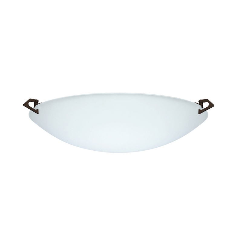 One Light Ceiling Mount from the Sonya Collection in Bronze Finish by Besa