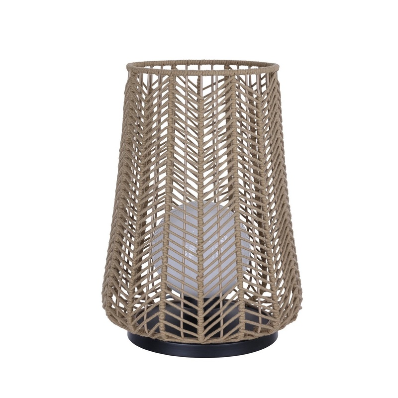 One Light Outdoor Portable Lamp from the Elice Collection in Brown Finish by Eurofase
