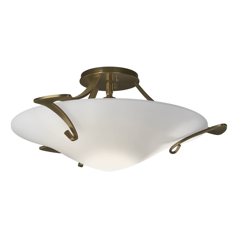 Antasia Semi-Flush Modern Brass Opal Glass (GG)