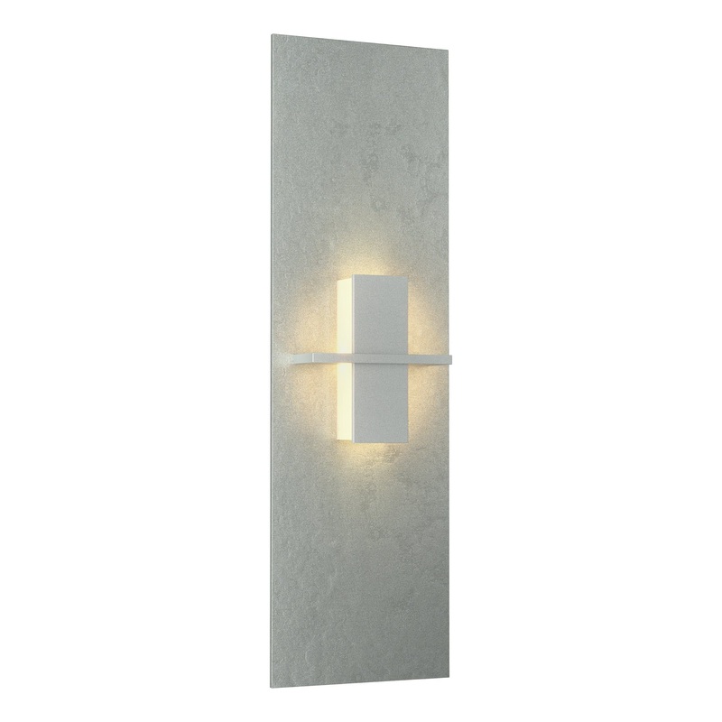 Aperture Vertical Sconce Vintage Platinum White Art Glass (BB)