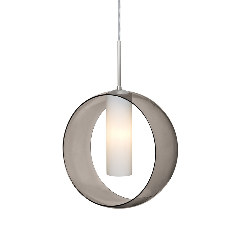 Besa 1JT-PLATOSM-LED-SN Plato One Light Pendant Satin Nickel