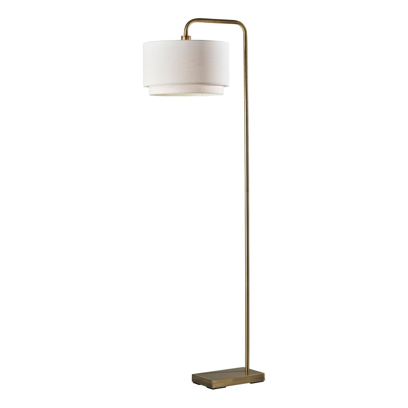 Brinkley Floor Lamp Antique Brass
