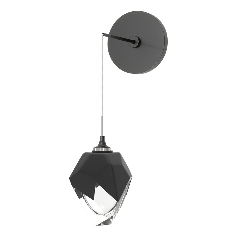 Chrysalis Small Low Voltage Sconce Ink Black Crystal (BP)