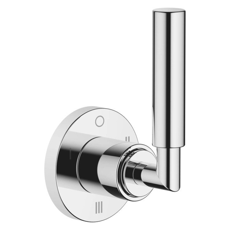 Diverter Trim TARA Wall Mount Concealed Three-Way with Shut-Off Function Chrome 1 Lever ADA