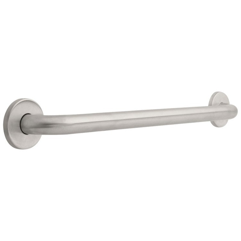 Grab Bar 24 Inch Angular Modern Design ADA Concealed 1-1/4 Inch